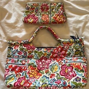 Vera Bradley bag and matching wallet.